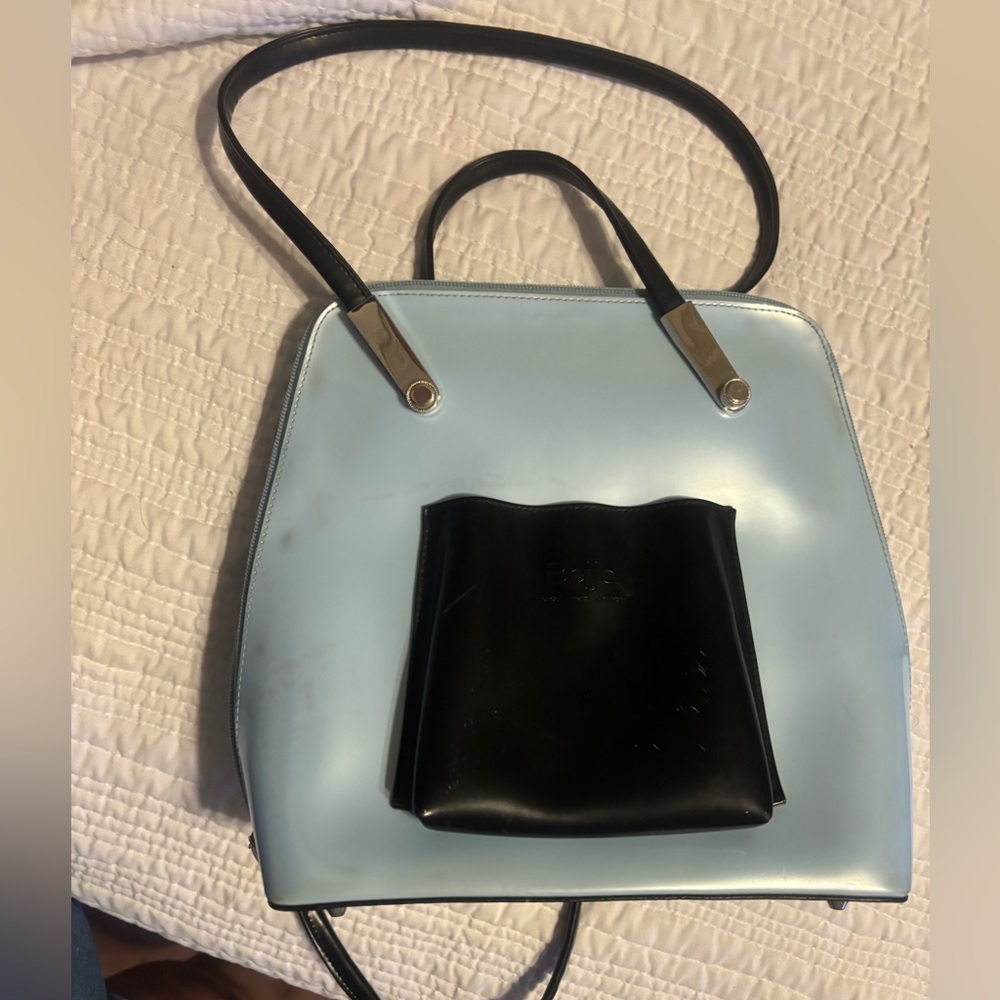 Beijo black and blue backpack and crossbody bag.